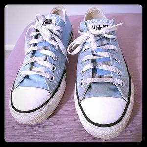 Baby Blue Low-top Converse Sneakers